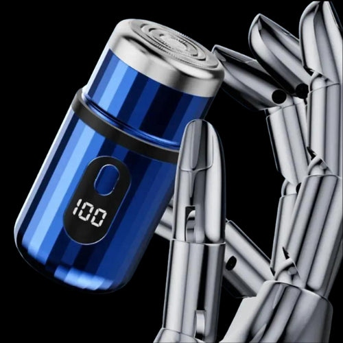 mini-rasoir-electrique-bleu-design