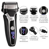 Thumbnail for rasoir-electrique-homme-barbe-fonctionnalites