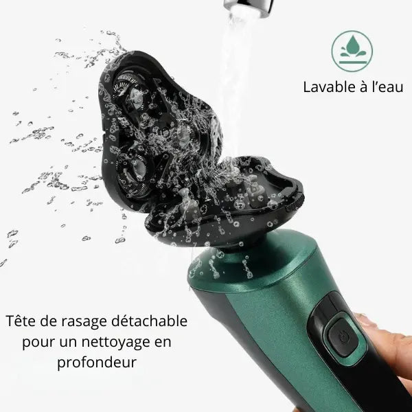 rasoir-électrique-barbe-lavable-sous-eau